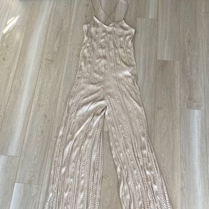 Size small champagne jumpsuit from Zara